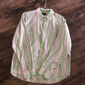 Men’s Lands’ End Button Down Dress Shirt